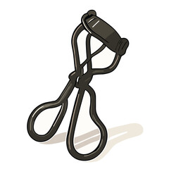 Stylish Eyelash Curler Set Illustration for Beauty Ads or Makeup Tutorials
