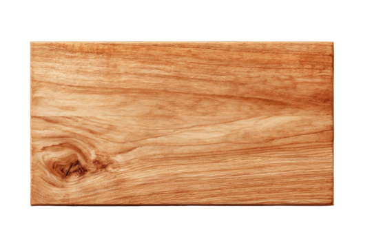 Close-up of a light-brown wooden plank. Even-grained, natural wood texture with a subtle, warm tone. Visible wood knots. Rectangular shape