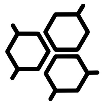 Polycyclic Aromatic Hydrocarbon Symbol with Connected Hexagonal Rings
