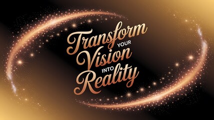 Advertisement, Publication, Banner, Poster, Pamphlet, Advertising, Publicity, with the phrase "Transform Your Vision Into Reality"
