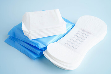 Sanitary napkin pad for women hygiene menstrual period cycle protection.