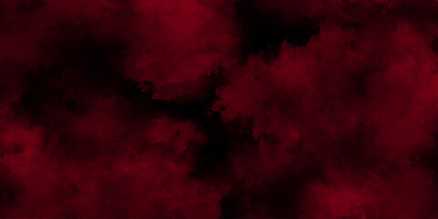 Watercolor marble pattern design. Paint brush strokes. Fire red texture. Smoke overlays black and red background. Vintage retro red background. Red vapor on black background. Red smoky clouds.	