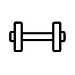 Barbell Fitness and Gym Equipment Line Icons Set 2