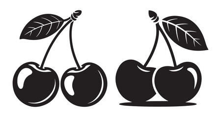 vector illustration of cherry