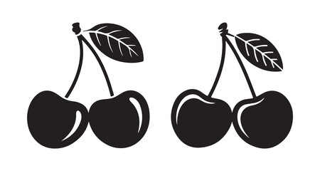 vector illustration of cherry
