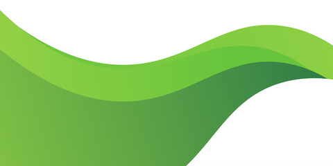 Green creative wave business banner background