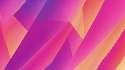 Geometric abstract background with soft pink purple and orange gradient planes creating depth and movement