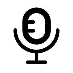 Microphone Audio and Communication Line Icons Set 2