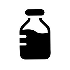 Milk Bottle Dairy and Beverage Line Icons Set 2