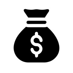 Money Bag Finance and Wealth Line Icons Set 2