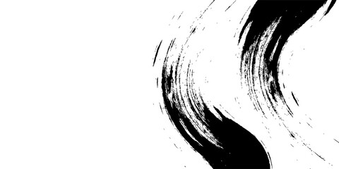 Brush strokes templates, vector grunge paintbrush