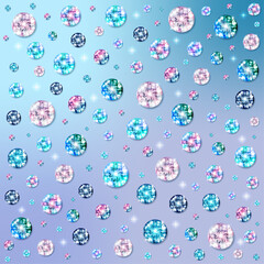 The diamonds are multicolored pattern