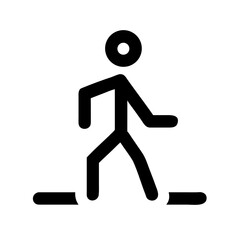 Walking Activity and Fitness Line Icons Set
