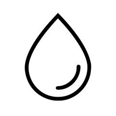 Water Drop Liquid Line Icons Set