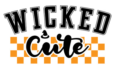 wicked cute halloween svg design