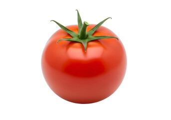 Close-up of a single, ripe tomato.