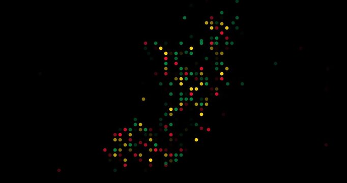 Generative Falling Map Congo Style