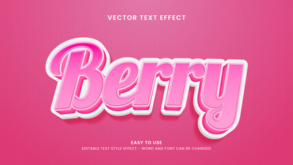 berry editable text effect