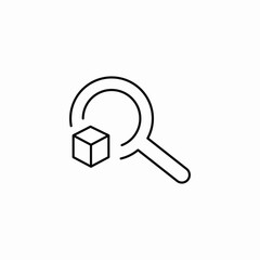 delivery package search icon sign vector