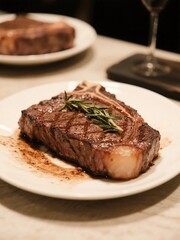 Reverse seared steaks