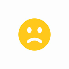 sad emotion icon sign vector