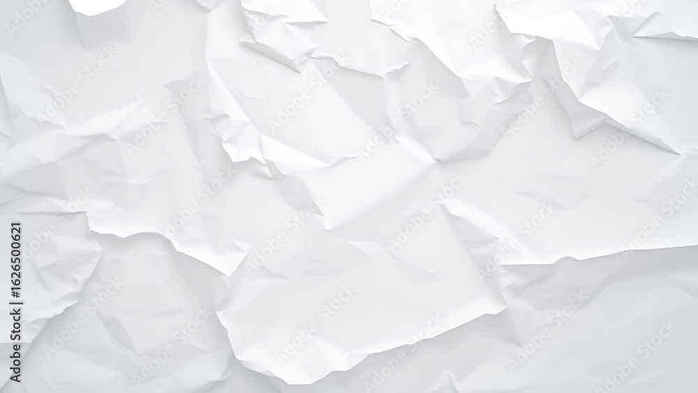 Poster white crumpled paper background texture pattern overlay