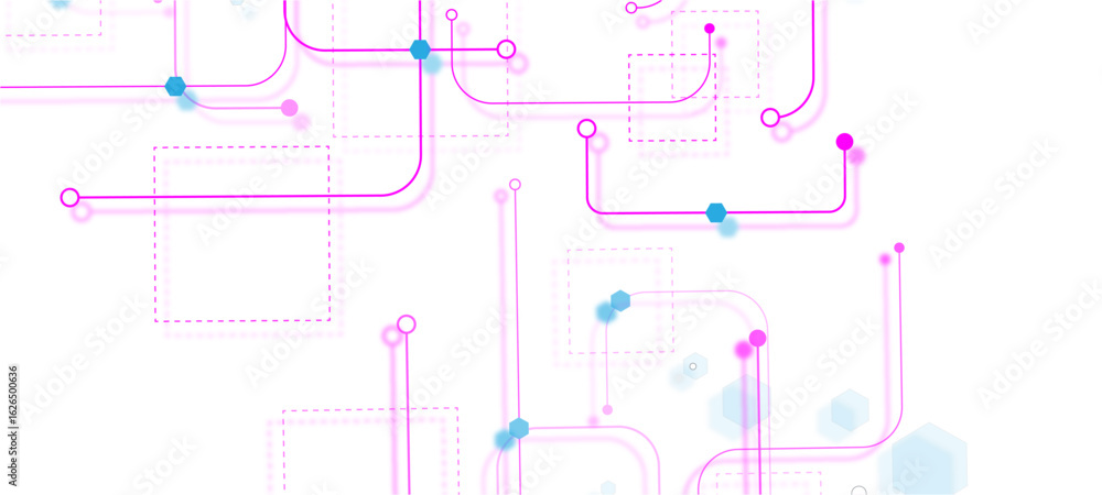 Poster abstract futuristic technology background. technology background with crossed lines and dots. abstra