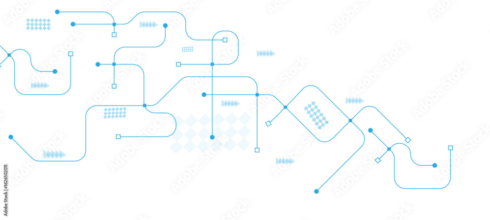Poster stract futuristic technology background. technology background with crossed lines and dots. abstract