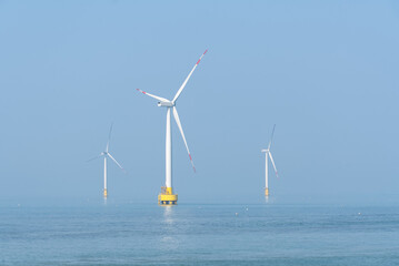 wind power station in ocean