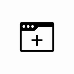 window add icon sign vector