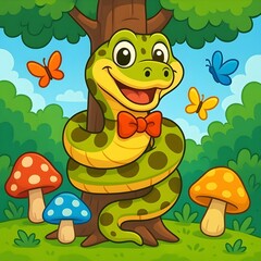 Fototapeta premium anaconda get dressed