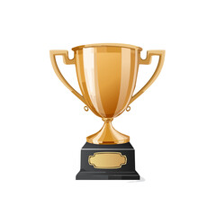 Shiny golden trophy on black stand success champion prize award accomplishment reward celebration victory challenge achievement
