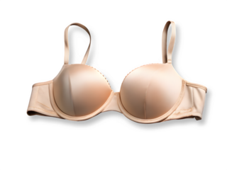 Fawn colour bikini isolated on transparent background. Beautiful and new attractive design with fashionable clothes for women.