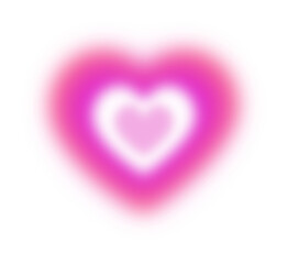 Holo pink layer blurred hearts