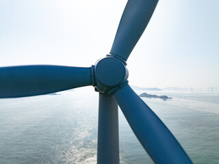 wind power station in ocean