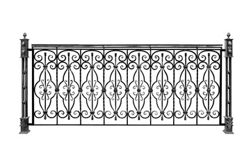 Antique balcony railing. B.