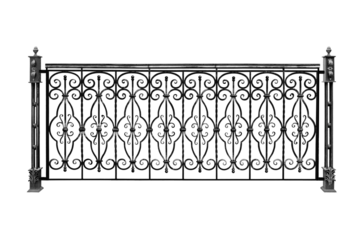 Antique balcony railing. B.