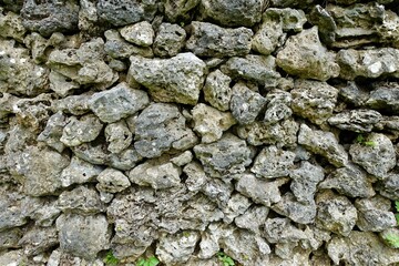 古い石垣　石垣島フルスト原遺跡　沖縄