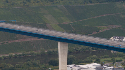 the Hochmoselbrucke High Moselle Bridge over the Moselle in Germany.