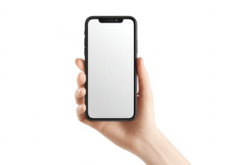 Hand holding a black smartphone (1)