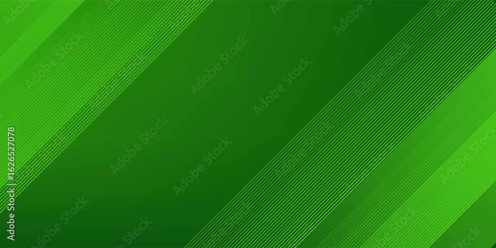 Poster abstract green sporty background template vector with shiny lines and lights. green background with 