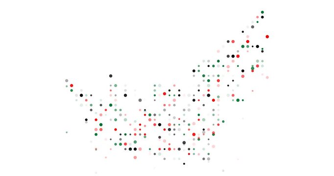 Stylized UAE Dot Art Representation