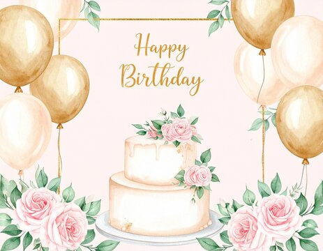 A beautiful vintage floral wedding invitation card featuring pink roses, a heart, and wedding rings, perfect for a romantic celebration of love - Powered by Adobe