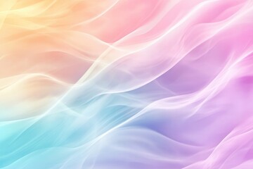 Fototapeta premium Ethereal Pastel Waves: A Dreamy Abstract Background with Soft Colors and Gentle Flowing Lines to bring peace.