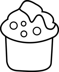 Birthday Element Outline