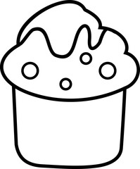 Birthday Element Outline