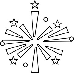 Birthday Element Outline