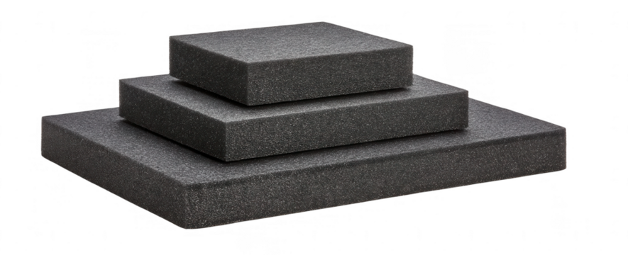 Dark gray foam pads in a stacked configuration (1)