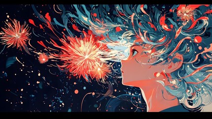 Captivating Celestial Explosion of Creativity and Imagination