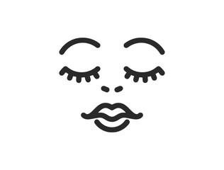 Beauty woman line art luxury creative flower and web icons. Cosmetics services & Spa icons for mobile app. Spa treatments, skin care, massage, serum, anti ageing, cosmetology minimalist logo design